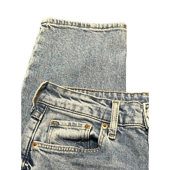 H&M &Denim Blue Jeans Vintage Slim High Waist Ankle Length Size 6 - Picture 2 of 4